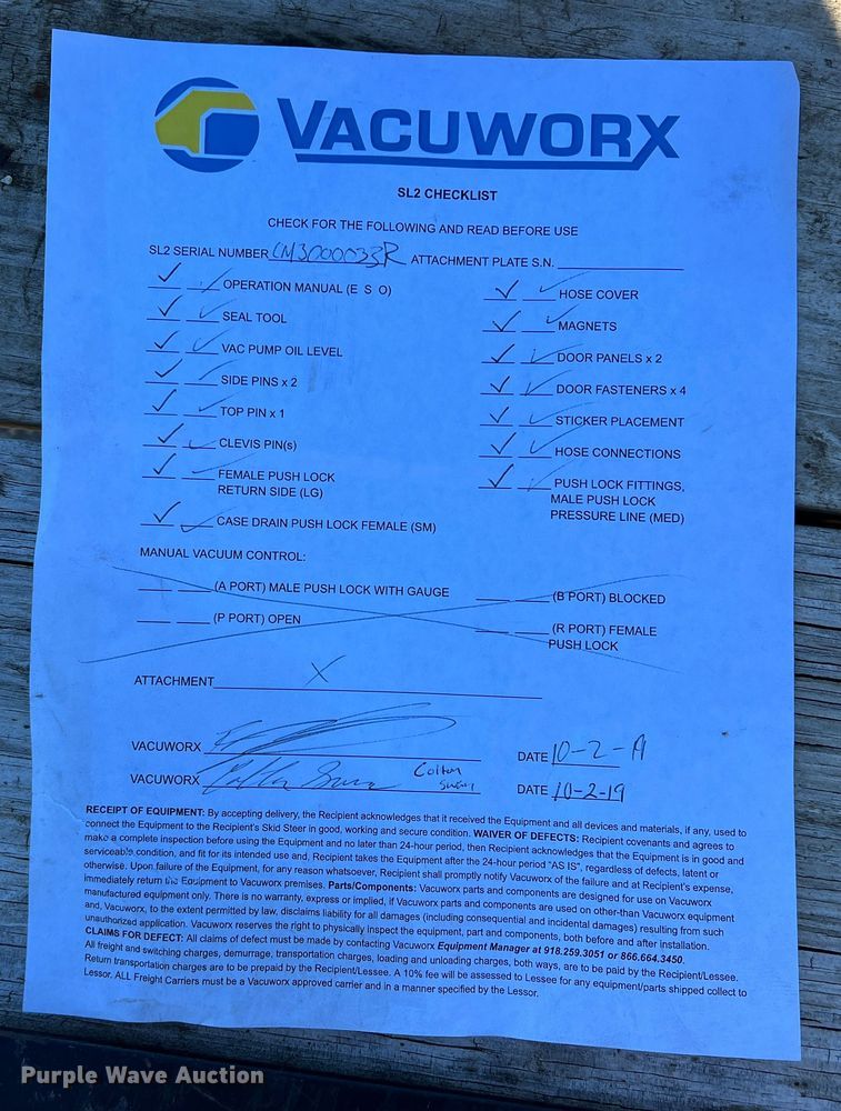 image for item DS2732 Vacuworx CM 3  slab vacuum