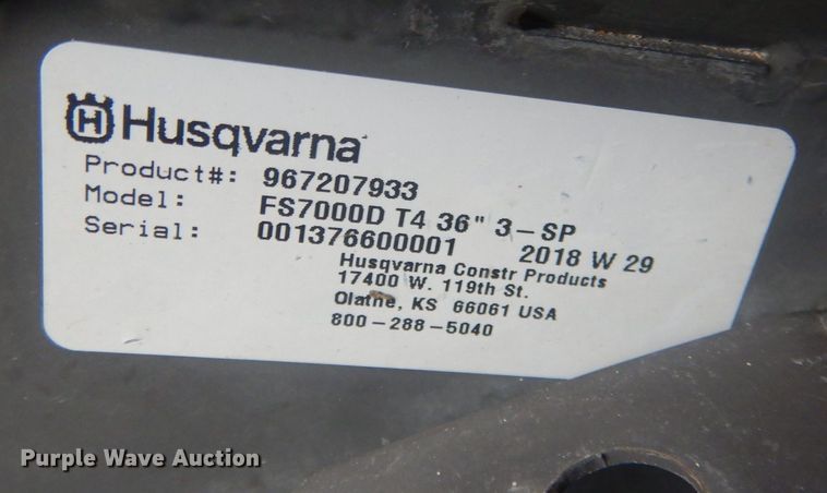 image for item HQ9576 Husqvarna FS7000D  concrete saw