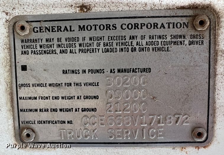 image for item ID9471 1978 Chevrolet C65  digger derrick truck