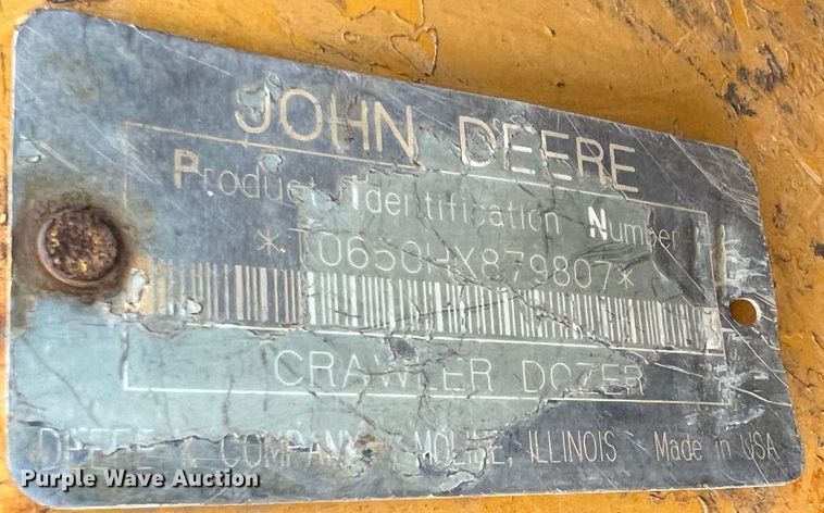 image for item JU9652 1999 John Deere 650H LT  dozer