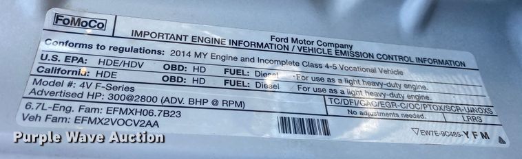 image for item JW9195 2014 Ford F550 Super Duty  bucket truck