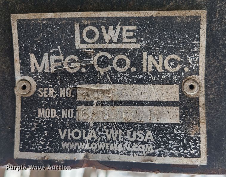 image for item JW9715 Lowe 1650CLH  skid steer auger