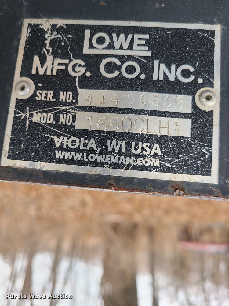 image for item JW9718 Lowe 1650CLH  skid steer auger