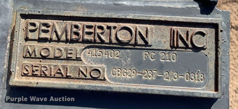 image for item KM9940 Pemberton 415402 PC210  excavator grapple