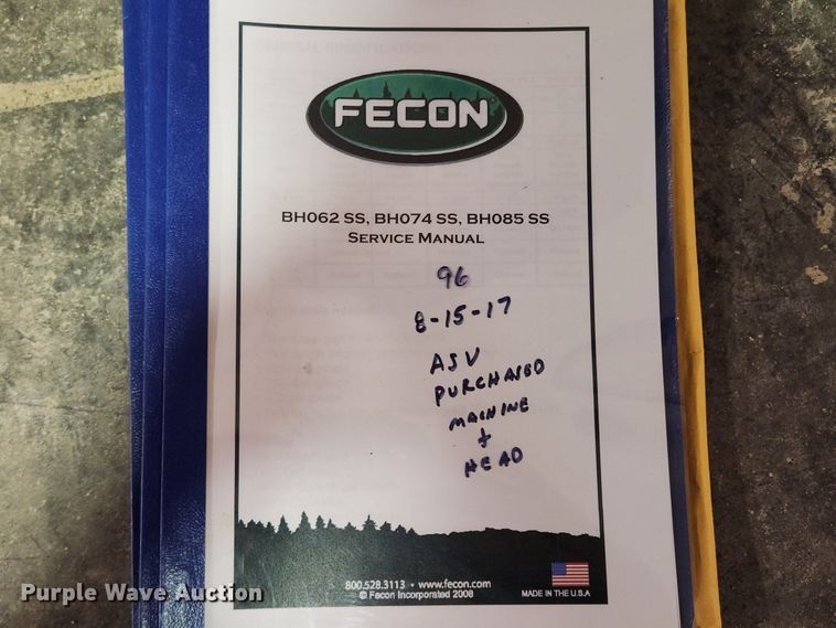 image for item KT9396 Fecon BH074SS3-FS-1V-RT120  skid steer mulcher