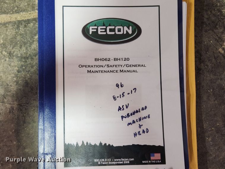 image for item KT9396 Fecon BH074SS3-FS-1V-RT120  skid steer mulcher