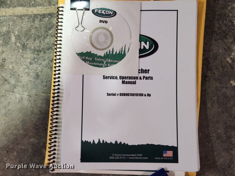 image for item KT9396 Fecon BH074SS3-FS-1V-RT120  skid steer mulcher