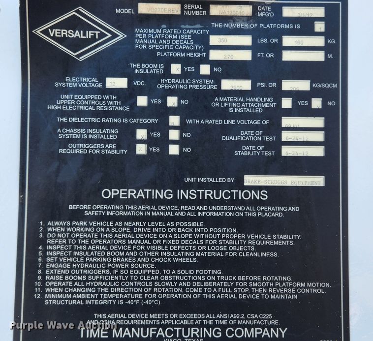 image for item KT9397 2012 Ford F750 Super Duty XLT  forestry bucket truck