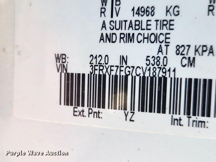 image for item KT9397 2012 Ford F750 Super Duty XLT  forestry bucket truck