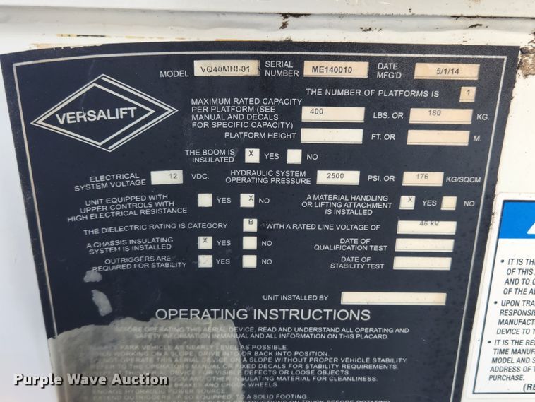 image for item KT9398 2014 Dodge Ram 5500HD  bucket truck