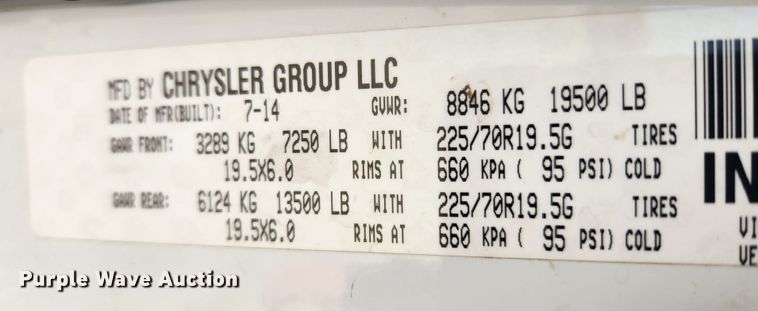 image for item KT9398 2014 Dodge Ram 5500HD  bucket truck