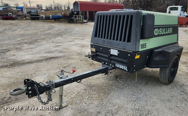 image for item KT9401 2018 Sullair 185  air compressor