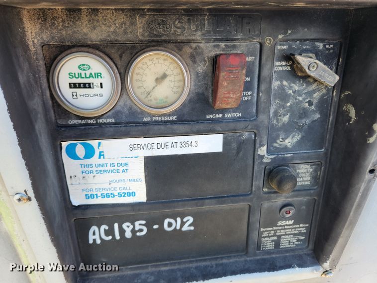 image for item KT9428 2005 Sullair 185DP0JD  air compressor