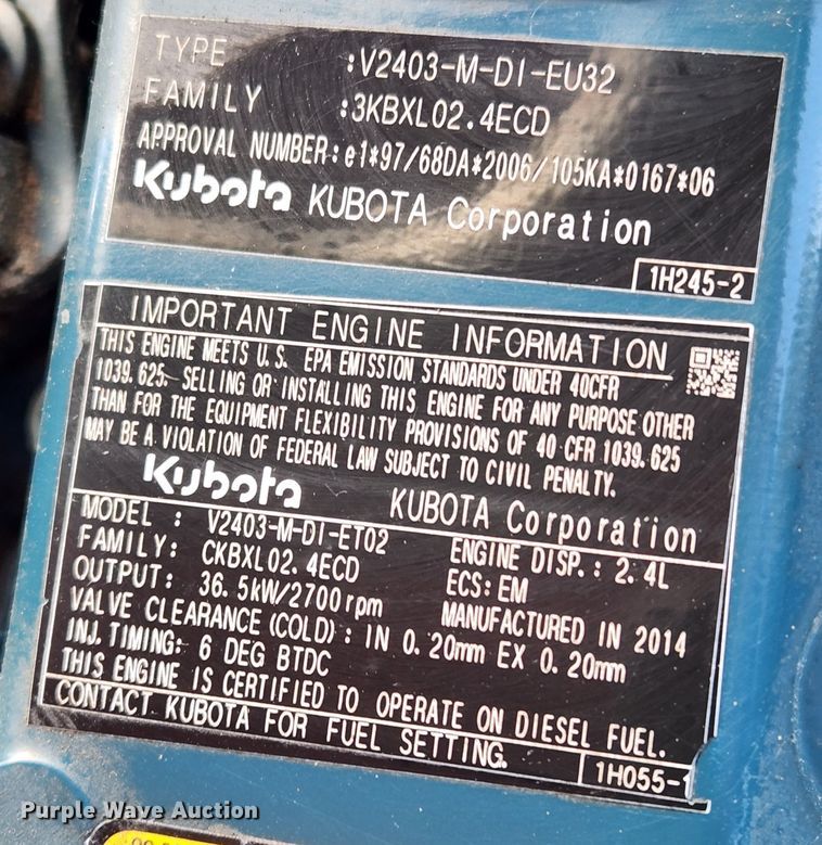 image for item KT9429 2014 Copco CPS185 KDIT4  air compressor