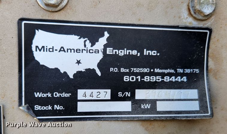 image for item KT9430 1986 Pritchard Brown  generator