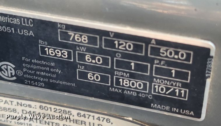 image for item KT9431 2011 Wacker Neuson LTN6L  light plant