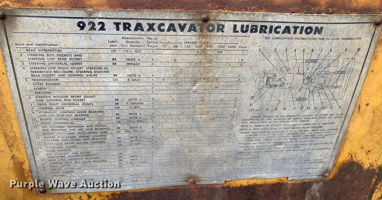 image for item LI9084 1965 Caterpillar 922B  wheel loader