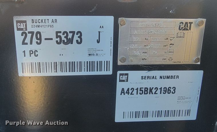 image for item ME9671 2021 Caterpillar 242D3  skid steer loader