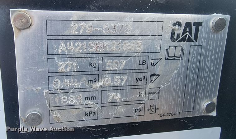 image for item ME9671 2021 Caterpillar 242D3  skid steer loader