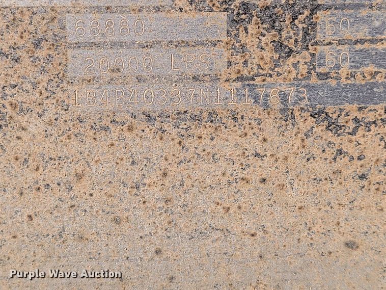 image for item ME9673 1992 Load King 202  bottom dump trailer