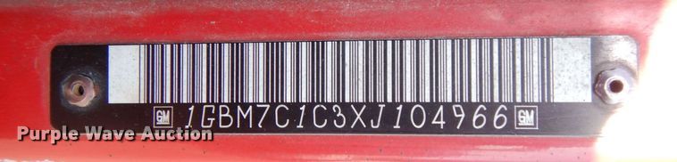 image for item MJ9999 1999 Chevrolet T7500  oil distributor truck