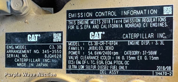 image for item MM9064 2019 Caterpillar 289D  tracked skid steer loader