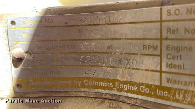 image for item MW9463 Ingersoll Rand 825  air compressor