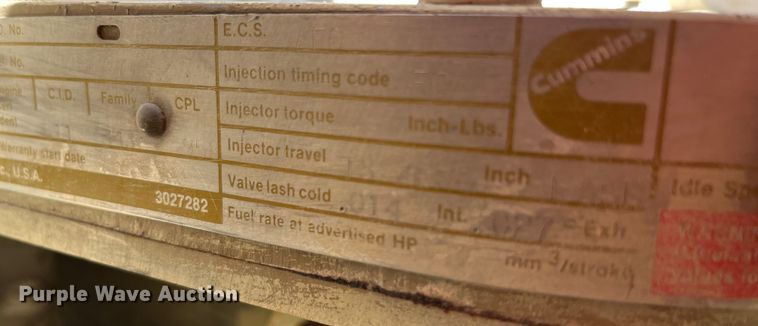 image for item MW9463 Ingersoll Rand 825  air compressor