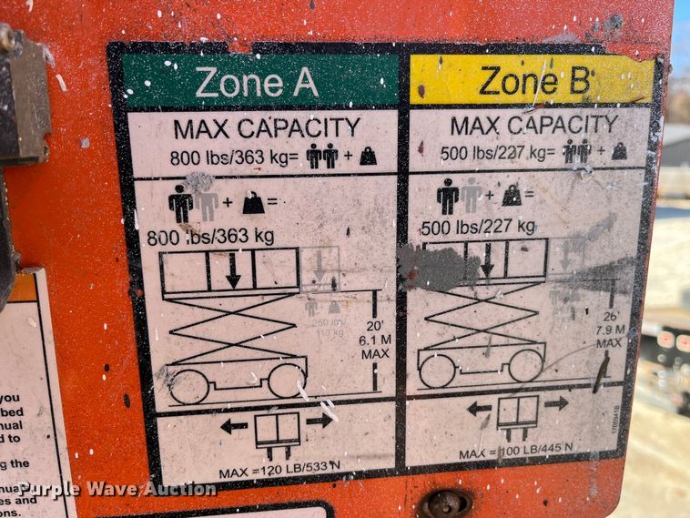 image for item MW9465 2013 JLG 2630 ES  scissor lift