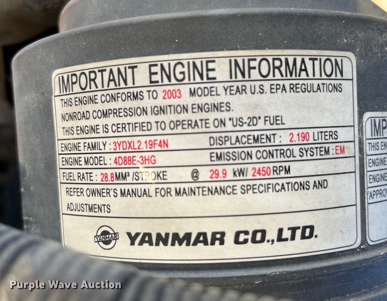 image for item MW9473 2003 Komatsu PC45MR-1F  mini excavator