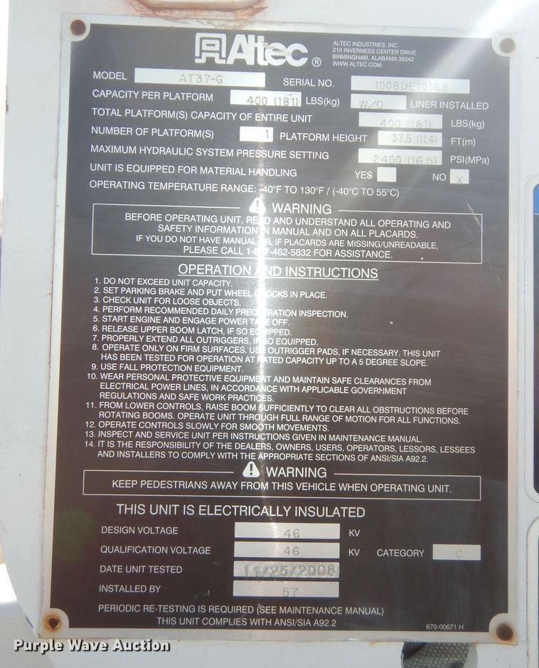 image for item DK7614 2009 Ford F550 Super Duty XL  bucket truck