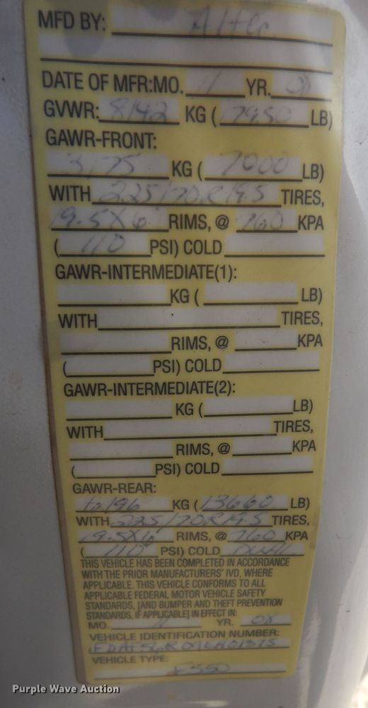 image for item DK7614 2009 Ford F550 Super Duty XL  bucket truck