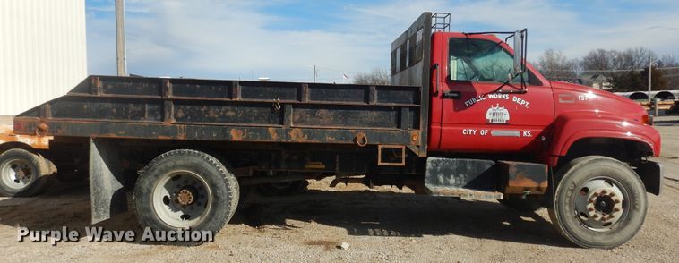 image for item DK7616 1999 Chevrolet  dump flatbed truck