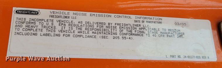 image for item DM8199 2005 Freightliner Business Class M2  dump truck