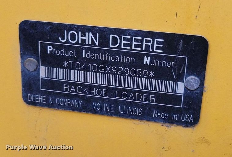 image for item DM8202 2004 John Deere 410G  backhoe