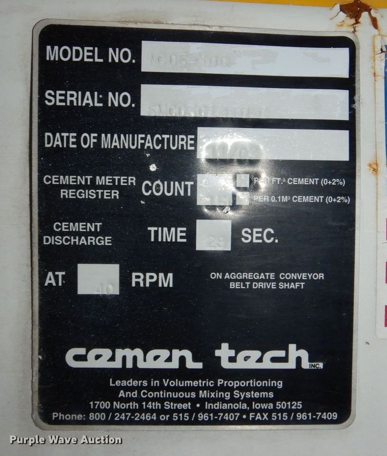 image for item DM8204 2004 Sterling Acterra  ready mix truck