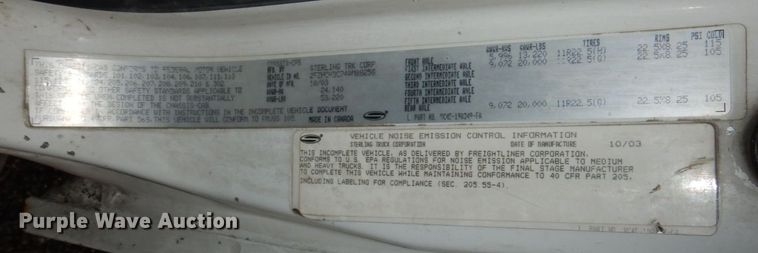 image for item DM8204 2004 Sterling Acterra  ready mix truck