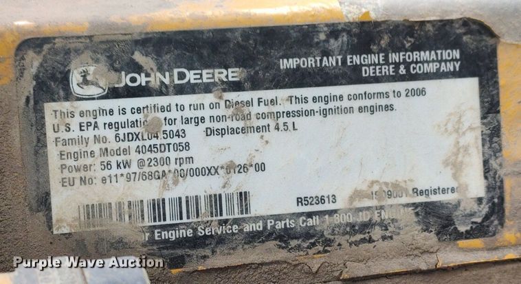 image for item DO3736 2006 John Deere 310G  backhoe