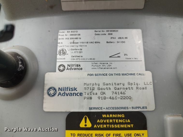 image for item DO3737 (2) Advance BA/5231D floor scrubbers