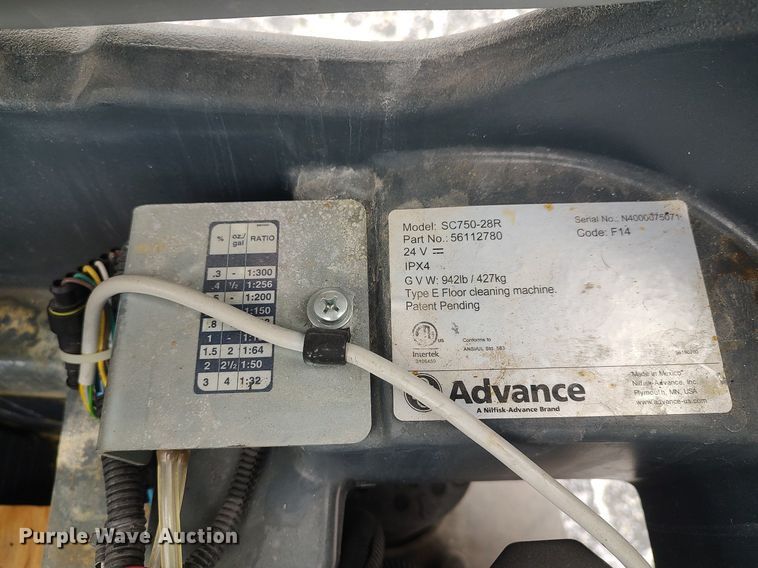 image for item DO3738 (2) Advance Ecoflex SC750 floor scrubbers