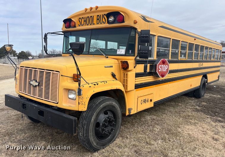 image for item DQ4032 1998 Blue Bird B7  school bus