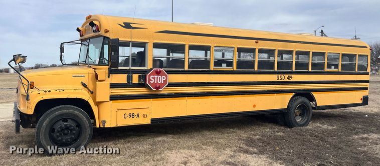 image for item DQ4032 1998 Blue Bird B7  school bus