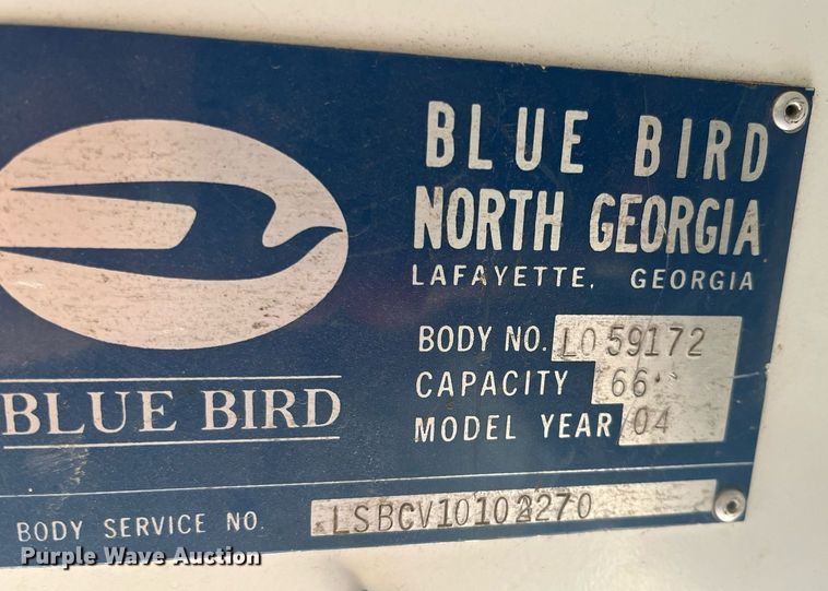 image for item DQ4033 2004 Blue Bird 3800  school bus