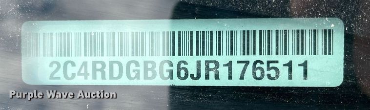 image for item DQ4052 2018 Dodge Grand Caravan  van