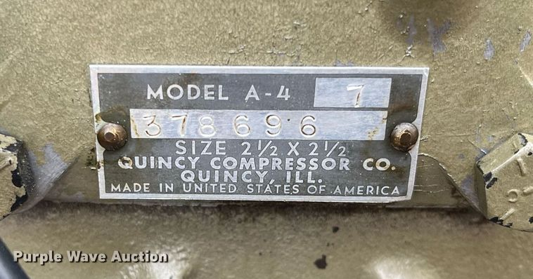 image for item HP9394 Quincy A-4  air compressor