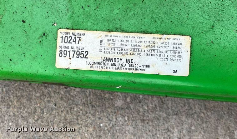 image for item HP9396 Lawn Boy Easy Mulch  push mower