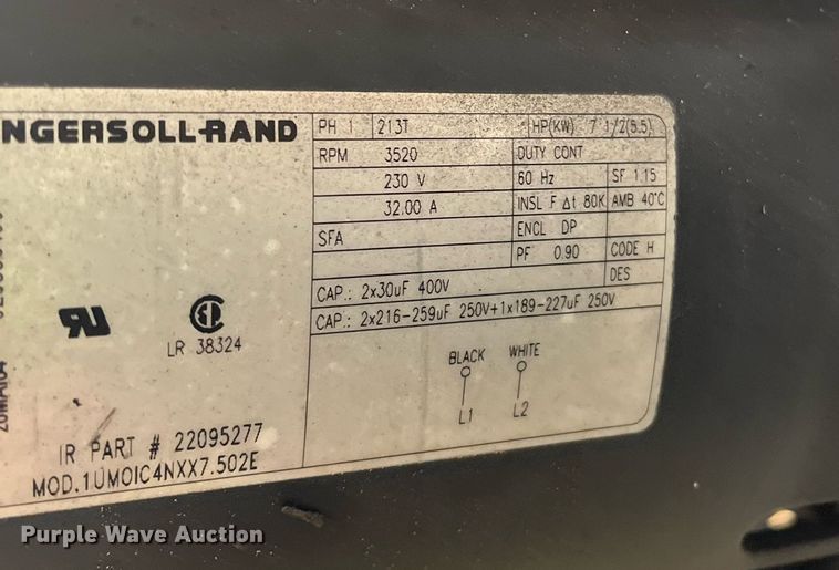 image for item HP9399 Ingersoll Rand TS7  air compressor