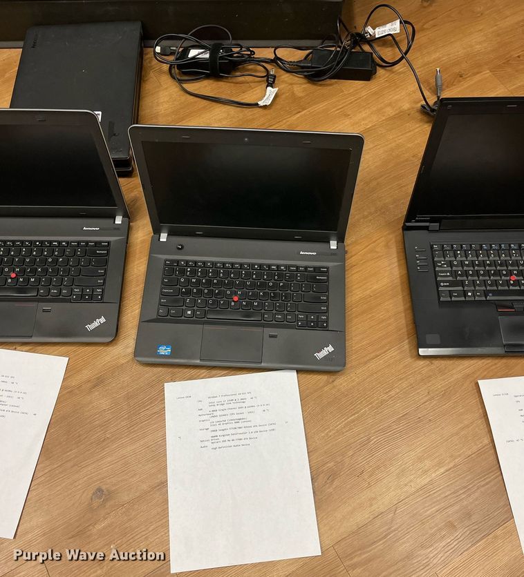 image for item HP9400 (5) Lenovo laptops