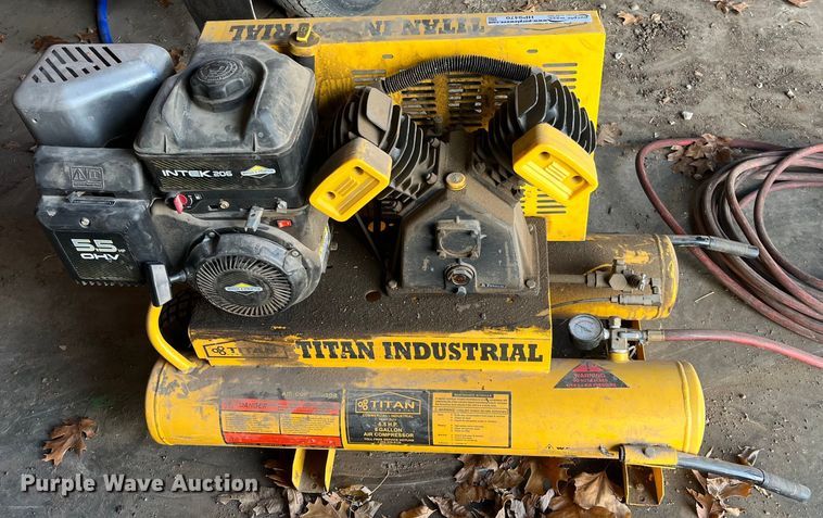 image for item HP9470 (2) Titan air compressors