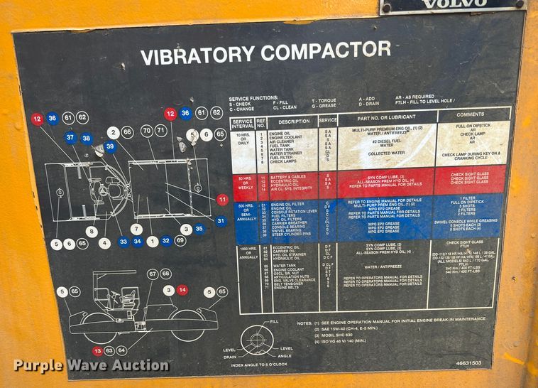 image for item ID9463 2011 Volvo DD118HFA  double drum vibratory roller